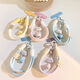 Yunluo niedlicher Spaß sprachloser Cloud -Stern -Schmuck Mobiltelefonketten Armband Anhänger Key Kamera Lanyard Hanging Kette Universal White Speechless Cloud Star + 653 Mark + Sky Blue Small Clip