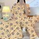
Catman 2025 new cartoon cute short-sleeved pajamas three-piece set for outside 14126# Labubu Short-sleeved + shorts + trousers L 95-115Jin[Jin equals 0.5 kg]