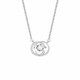 Qi Xiaomi's Beating Heart Double C Pendant Necklace Girls' Clavicle Chain Light Luxury Chinese Valentine's Day Birthday Gift for Girlfriend Beating Heart Necklace Exquisite Gift Box