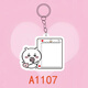 
Telic Chiikawa photo pendant customized acrylic gilkawa keychain best friend couple schoolbag hanging ornament pendant single package - A1105 vertical version 3:4