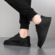Changxiang Huili men's shoes new leather sports and casual shoes Korean version versatile thick sole spring and summer low-top youth black shoes men YJ-1105 black 39