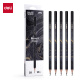 Deli 10 2B Newse Natural Fluid Hexagonal Pole Newse Pencil Drawing Graffiti Exam Drawing Black Wood Pencil Gift NS728-2B Children's Day Gift Girl