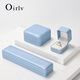
Duobaoni Jewelry Box High-end Rounded PU Leather Ring Box Bracelet Pendant Earring Box Gift Jewelry Packaging Box Customized Logo Pendant Box-H15903