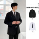 Lieyan suit suit, formal wear for male college students, full set of graduation defense casual interview suit, high school student small suit, belt + suit + shirt + trousers + tie, five pieces 2XL 130~145Jin Jin is equal to 0.5 kg