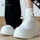 Chengyang Zhao Lusi 7e6cm Air Force Chaussures blanches Femmes 2025 Nouveaux chaussures de planche sportive Solemn Campus Solemn White 3524H Livraison