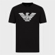 
ARMANI/Armani EA Men's Classic Fashion Eagle Mark Short Sleeve Round Neck T-shirt 8N1TN5 1JPZZ Dark Gray 686 S
