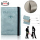 Zhizhou Travel Passport Clip Safety Anti-theft Brush Portable Multi-function Storage Ticket Clip Travel Equipment [Multi-function Anti-theft Anti-theft Anti-magnetization] Pink