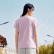 361 Degree Sports T-shirt Women's 2024 Summer New Regular Casual Top Round Neck Short T-shirt Light Smoked Purple L