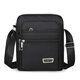 Sac à bandoulière cool Kangaroo Sac pour hommes décontractés en tissu oxford sac à dos pour hommes Sac crossbody décontracté Sac Tendance commerciale portable [style de base carré] + [YZ3519 Black]