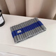 Jincheng Wool Knitted Letter Headband New Sports Bandana Baotou Fashion Simple Versatile Hair Accessories Women H490 White Blue