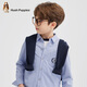 Hush Puppies College Style Children's Clothing Children's Boys' Spring Fashion Elegant Style Children's Shirt Oxford Color 170
