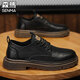 Semir men's shoes 2025 new autumn and winter British business casual leather shoes men's fashion retro work shoes low-top Martin boots black brown 40 standard leather shoe size
