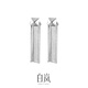 Bai Lan Geometric Tassel Earrings for Women 925 Silver Earrings Fashionable Design Elegant Trendy Birthday Gift for Wife 925 Silver