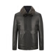 Veste en cuir en cuir authentique Youngor pour hommes en automne et hiver d'âge moyen et collier de fourrure de fourrure de jeunesse veste en cuir veste down et confortable centre commercial du même style. Ypyx415479afa xl 180 / 100a
