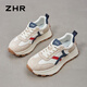 ZHR casual shoes for women in autumn retro sports thick sole shoes for women to increase height and make them look slimming shoes for women G686 Milan 36