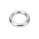 Jinchao 304 stainless steel traceless ring circle O-ring hanging ring solid seamless steel ring yoga connection ring steel ring M4*50 (2 pieces) seamless