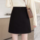 Sibaishe High Waist Skirt 2025 Autumn New Women's A-Line Simple Fashion Age-Reducing Temperament Short Skirt