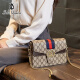 SOLO QUEEN luxury new brand bag women's bag new shoulder bag women's crossbody bag printed Chinese Valentine's Day birthday gift brown exquisite gift box