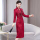
LKSX Happy Mom Wedding Gown Young High-end Atmospheric Winter Wedding Dress Fall and Winter Wedding Festive High-end Wedding Red 9902# L Recommended 100-110Jin [Jin equals 0.5 kg]