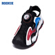 ROOKIE children's shoes for boys and girls, toe-toe anti-collision sandals, summer new outdoor breathable turn-buckle children's sports sandals, black/white 29, recommended foot length 18cm