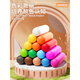 LALAPLAY Children's House Hamburger Ice Cream Machine Boy and Girls Toys Kitchen Fast Food Shop Mold Colored Mud Set Birthday Gift Creative Hamburger DIY House [52pcs]-Gift Colored Mud