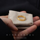 Vietnamese alluvial gold ancient plain ring inheritance men's index finger plain ring color gold fashion ring little finger personality US size 9 (140-160Jin Jin is equal to 0.5 kg)
