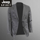 JEEP SPIRIT European Station Men's Wear 2025 Spring and Autumn European Station New Men's Trendy Suit Korean Jacket Black New Product Black Double-breasted Suit Men/Men's Suit/Female 2XL Recommended 150-170Jin Jin is equal to 0.5 kg