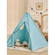 LISM children's small tent indoor home use little girl princess game house boy house toy castle Indian tent 1.1m pink gift colorful flag