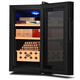 Cigarking cigar cabinet 26C temperature controlled moisturizing air-cooled embedded dual-core refrigeration cedar wood alcoholized small cigar and wine cabinet full cigar model 26L
