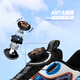 Anta children's sandals men's big children's beach shoes 2024 summer Baotou breathable knob button sports class sports frame shoes black/white/middle blue 6995H-1 38