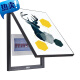 Clcey vertikaler Messkasten -Dekoration Malerei ohne Schlagverteilungsbox -Abdeckung Malt Einfacher Mal die Hängsmalen -Power -Schalter Wandmalerei Jd9859 50*60 (Unterkunft 40*50) Hanging Schwarzer Rahmen