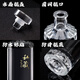 Jiaside Baijiu Bottle Glass Empty Wine Bottle One Jin Jin is equal to 0.5 kg Special glass wine container for filling bottles to store wine sealed bulk private customization 1 Jin Jin is equal to 0.5 kg - Iceberg (3 pieces) Metal Private Collection Label