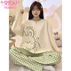 
Modal new pajamas for women in spring and autumn pure cotton long sleeve autumn and winter women's loose casual style home clothing set LX-15125 M
