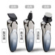 ZOZEN full body washable smart sensor digital display electric shaver men's shaver gradient blue gray standard