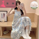 Pet Yingbing I Silk Nightgown pour les femmes en été mince Suspender Sexy Bow Pyjamas 3888 [avec pavé] m