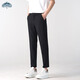 Dingfengbaoluo suit pants men's spring and autumn business formal straight casual all-match slim anti-wrinkle nine-point pants AM503 black 32