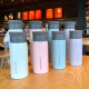 Tyeso ladies cute student creative small personality trend ins simple portable girl thermos bottle 350ml white 1 piece