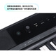 美得理（MEDELI）电钢琴SP-C120重锤88键配重便携重锤电子钢琴 黑色琴头+黑脚架