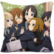 Light tone girl pillow peripheral anime K-ON Hirasawa Yui Akiyama Mio Nakano Azusa two-dimensional bed cushion creative light tone girl-1 mini 35*35cm