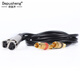 Depu sound XLR male to female audio extension cable, K-song live broadcast microphone head cable, mixer, audio box, amplifier, camera balanced XLR cable, 2 pieces, XLR female to lotus cable, 1.3 meters, two pairs + double lotus cable