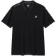 XTEP ice-sense polo shirt short-sleeved men's and women's summer business breathable sports half-sleeved casual men's quick-drying lapel T-shirt black-0118 (men) XL