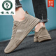 Woodpecker Ice Silk Canvas Shoes Men's Summer Breathable Casual Low-top Old Beijing Cloth Shoes Men's Board Shoes Anti-Slip Trendy Shoes Gray 42 Standard Sports Code