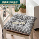 Rongtao seat cushion, long-term sitting does not hurt the buttocks, student seat cushion, chair cushion, office, four seasons, student classroom, autumn and winter, nine-hole cotton and linen - gray diamond shape 40X40cm