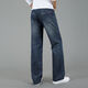 Jiumu Wang Jiumu Wang Jeans en vrac à quatre saisons pour un pantalon d'âge moyen de grande taille de coton droit mince pour hommes 688 Couleur légère 28 taille 2 pieds 1