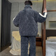 Lanmiao Lamiu dreischichtige Baumwollwinter-Pyjama für Männer Teenager 2024 Neues verdickter Korallenmund warme große Heimkleidung G679 [Spot] xl