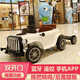 Aibei'ao children's electric car four-wheel car children's remote control toy car push rod parent-child car can sit on adult battery car four-wheel drive red + pedal push rod + remote control/self-driving