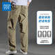 
Jean-Vis pure cotton sports and casual work pants for men's summer thin style loose straight cool ice versatile wide-leg silk long trousers light gray 2226B [Summer thin style] L [Suggested 120-140Jin [Jin equals 0.5 kg]]