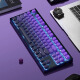 Belly Spirit MK870Pro Blackberry Grabado Mecánico Teclado mecánico Bluetooth Wireless COMPUTADOR COMPUTADORO COMPUTADORO OFICINA SILENTA [Modo único] Obsidian Pro + Purple Qi Donglai TTC Axis de plata rápida V2 [disparador más rápido] 87 teclas