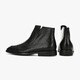 Walker Shop Martin Boots Men [High Top British Style] Spring Chelsea Boots Short Boots Fashion Leather Shoes Mid Top Boots Black 38