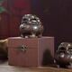 Auspicious beast Suanni plate incense burner alloy antique furnace indoor incense burner home decoration creative ornaments craft gifts antique style Suanni plate incense burner